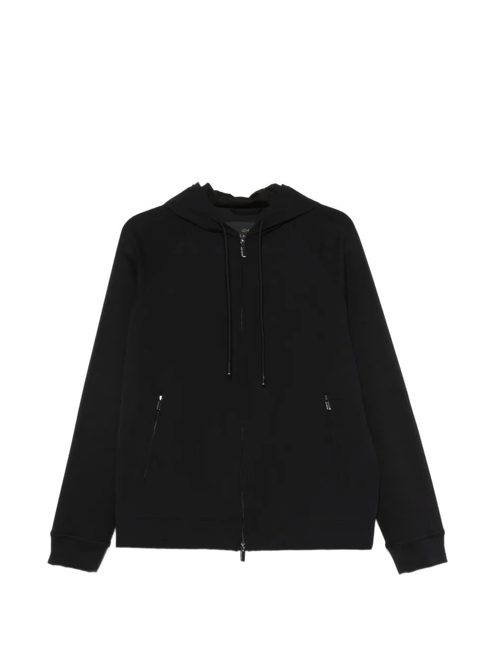 Paul & Shark zip-up drawstring hoodie - Nero