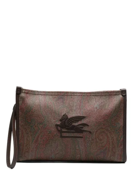 ETRO pegasus paisley clutch bag