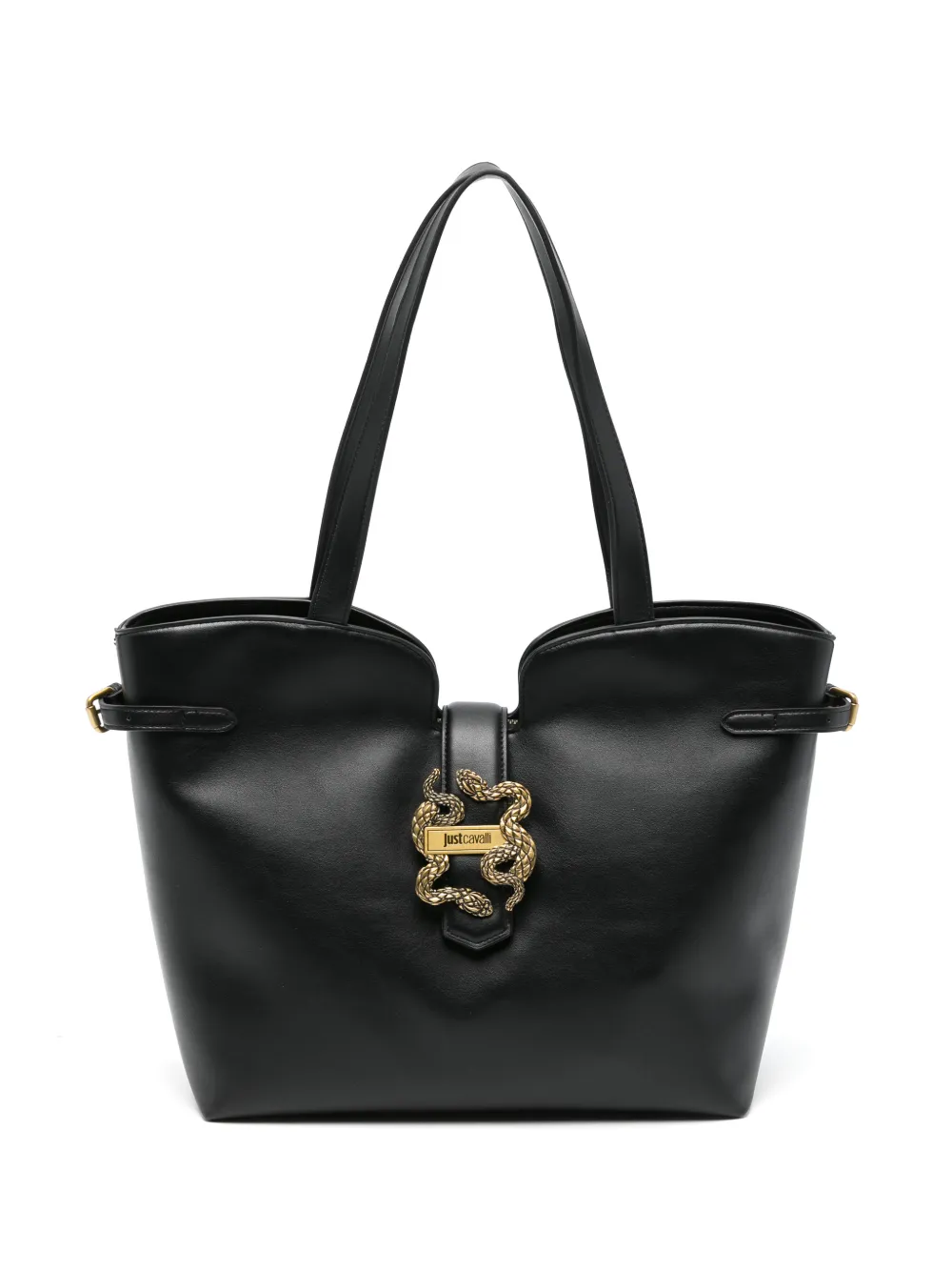 Just Cavalli snake-detail tote bag - Nero