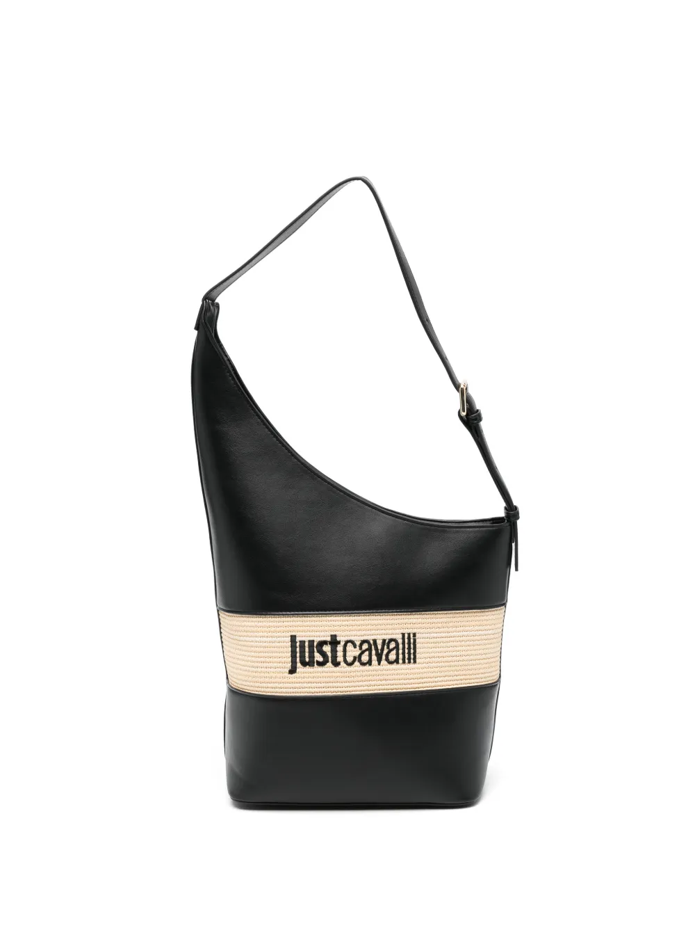 Just Cavalli logo-lettering shoulder bag - Nero