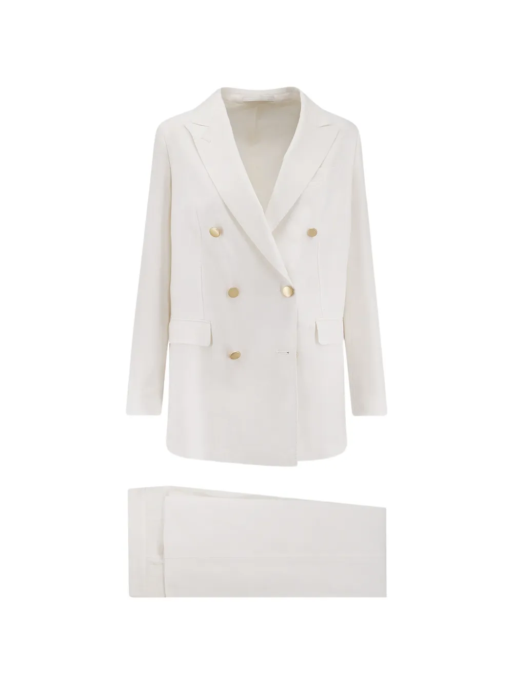 Tagliatore double-breasted buttoned suit - Bianco