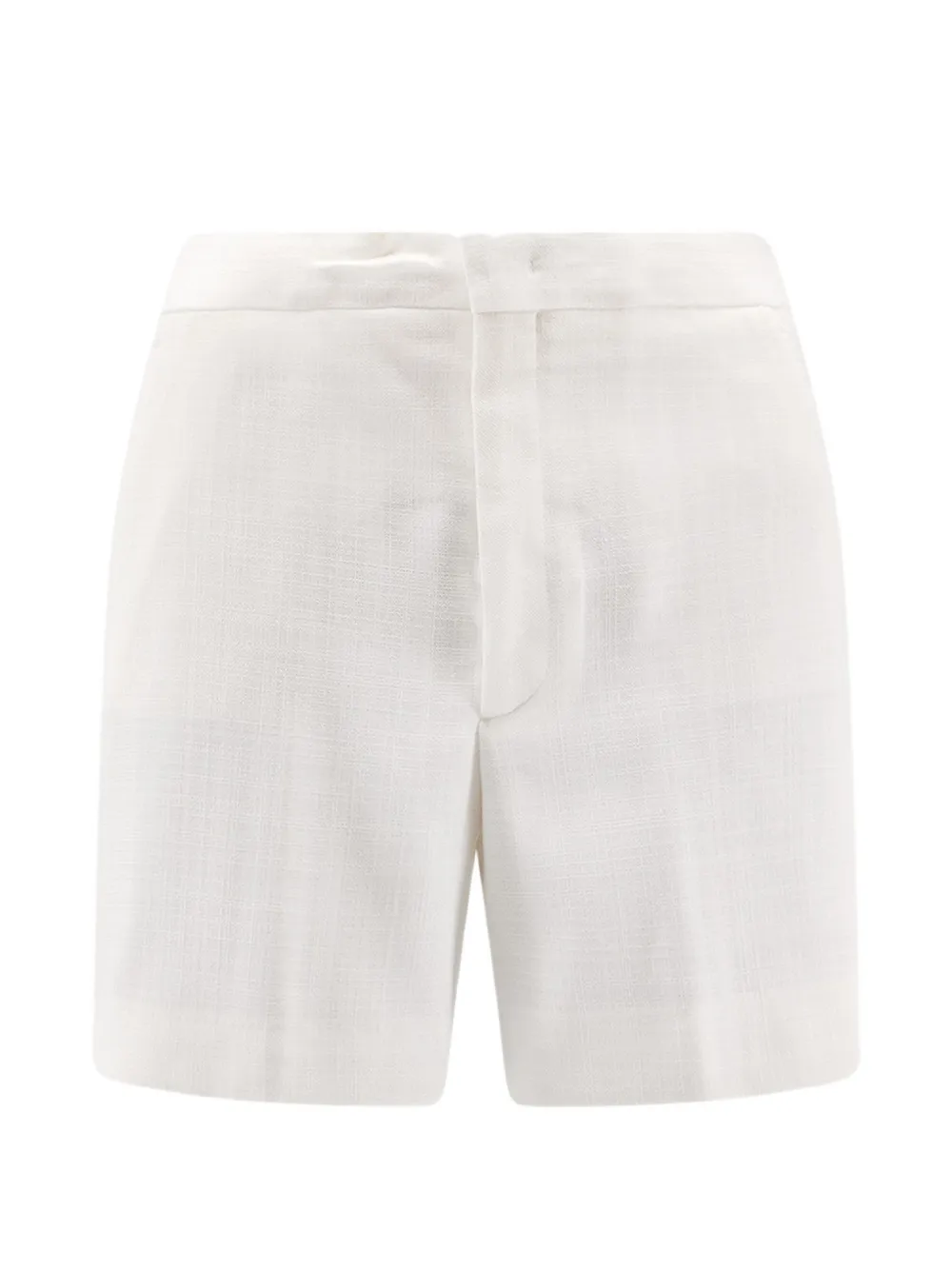 Tagliatore Elle zip welt shorts - Bianco