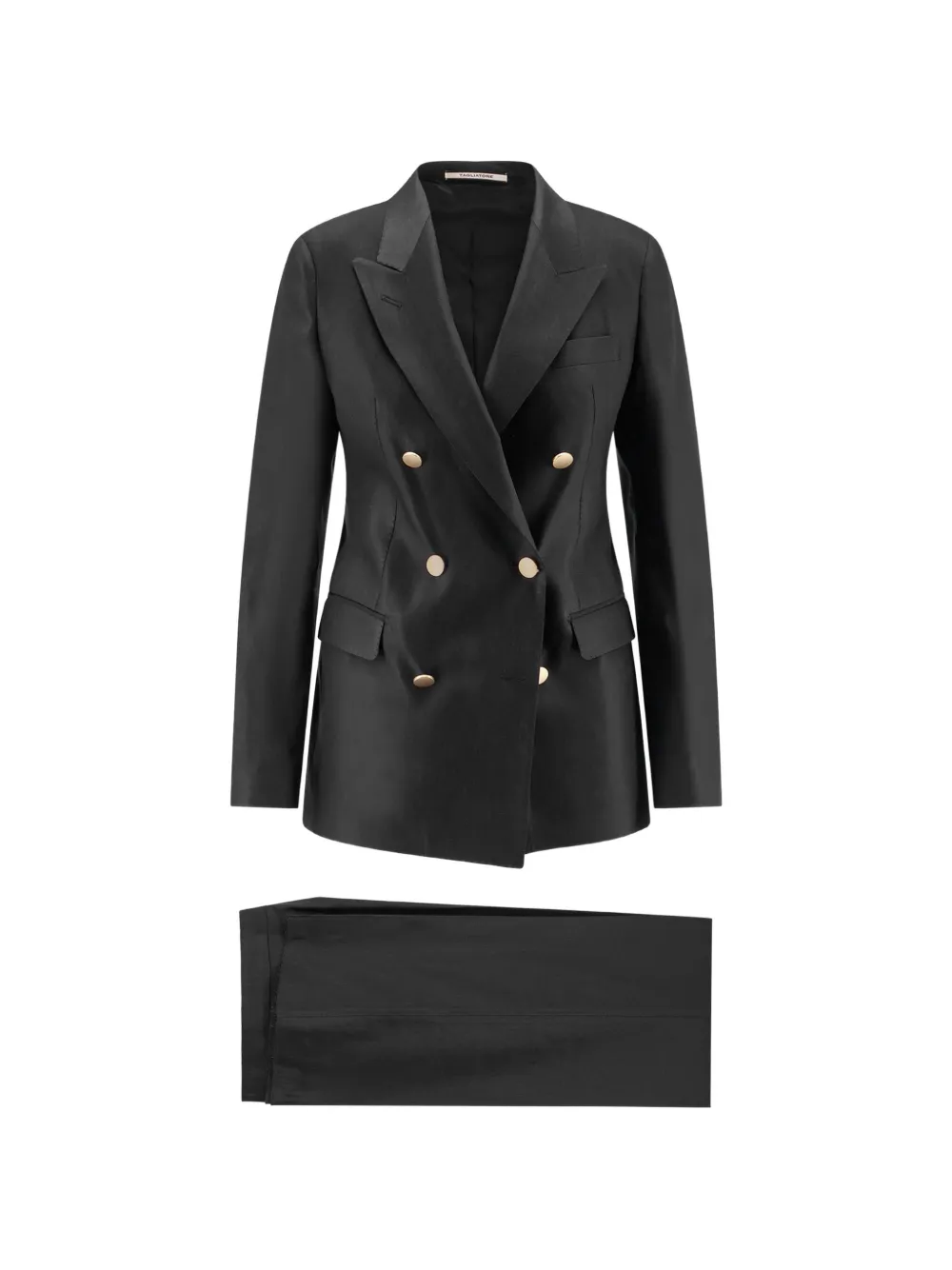 Tagliatore Parigi double-breasted peak lapel dress - Nero