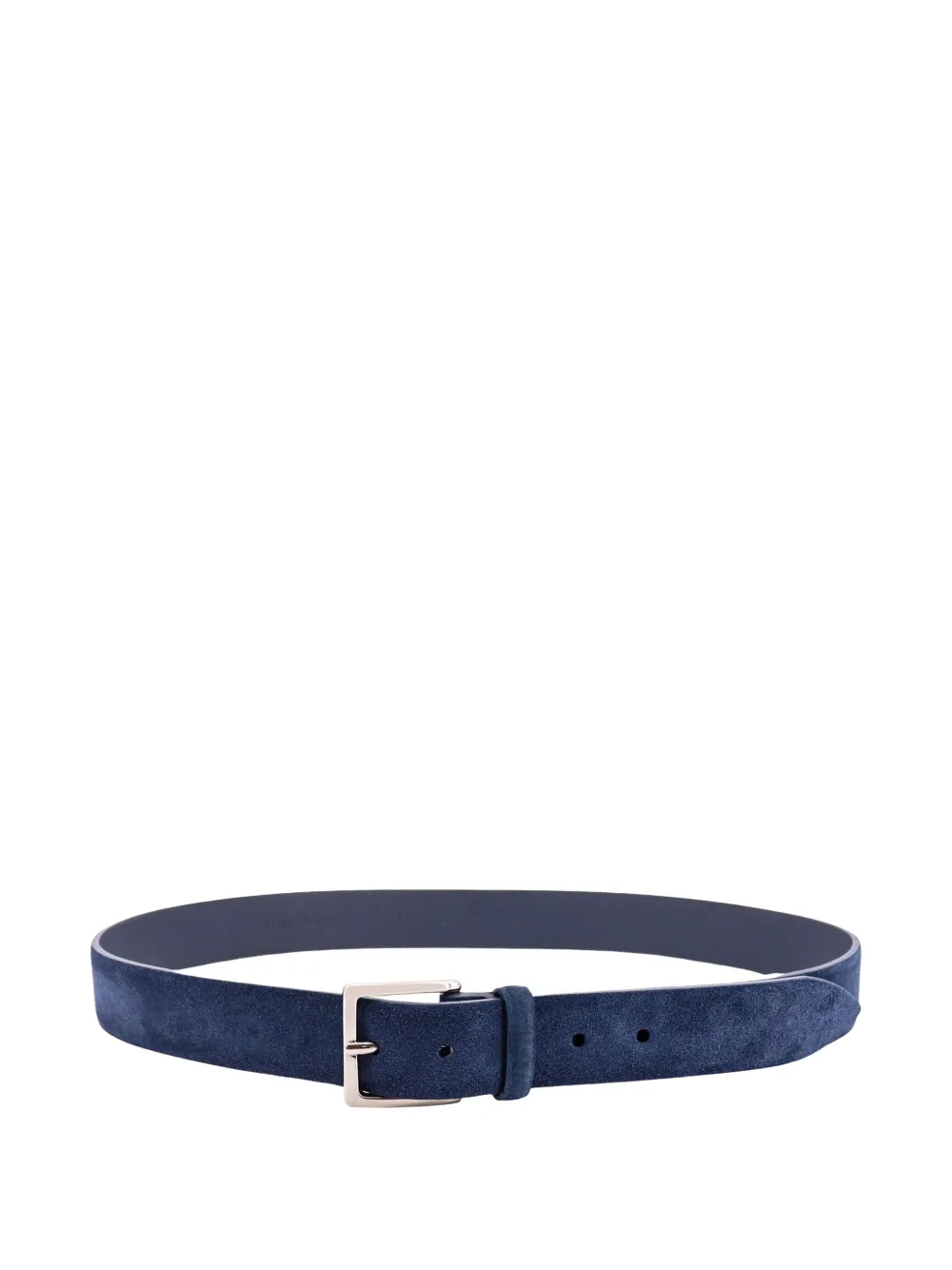 Orciani metal buckle suede belt - Blu