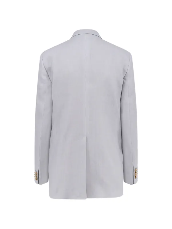 <美品>TAGLIATORE グレー リネン コットン ダブル スーツ 50 Tagliatore ダブルスーツ | グレー | FARFETCH JP