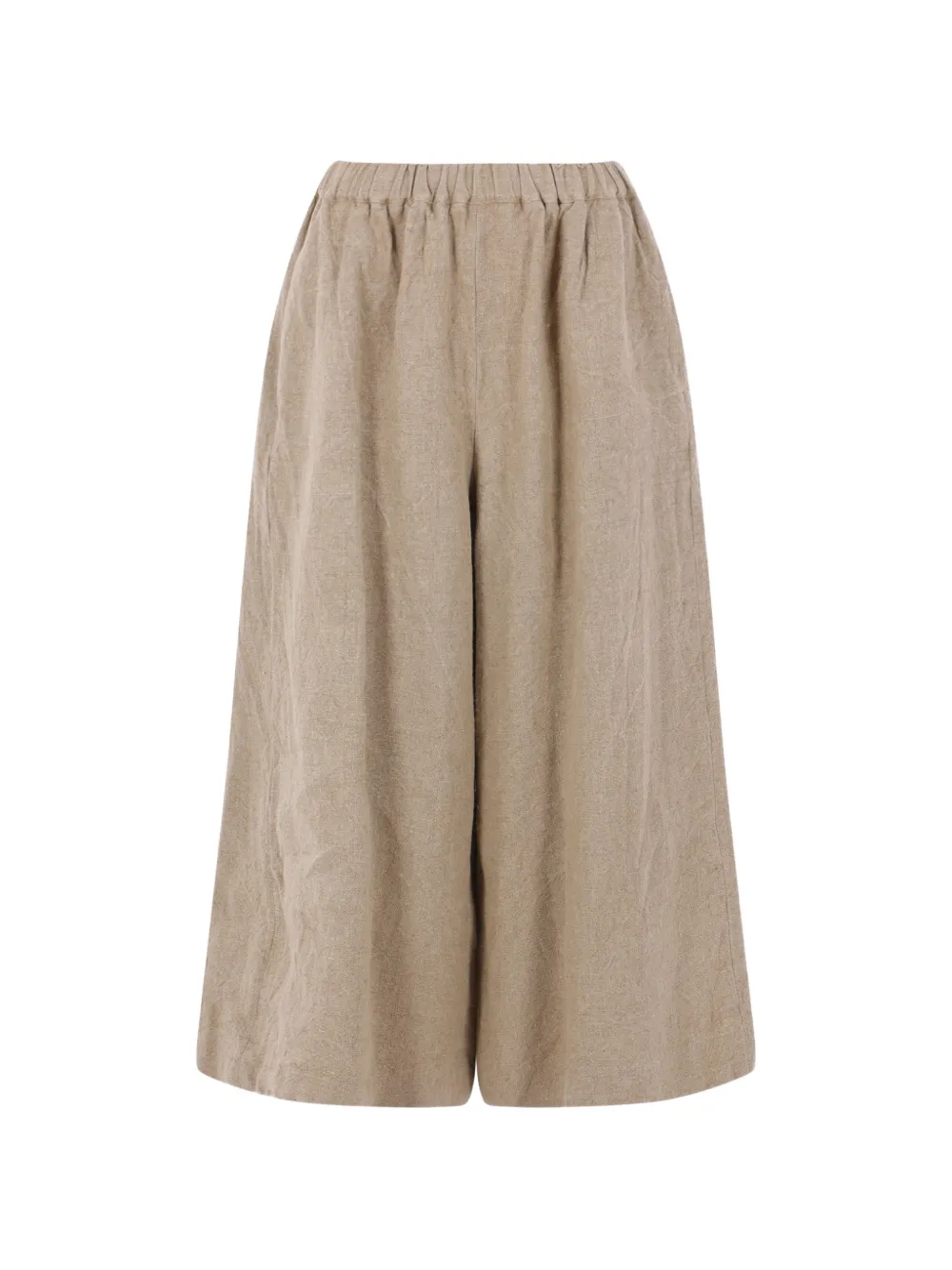 Comme Des Garçons elasticated-waist linen trousers - Nude