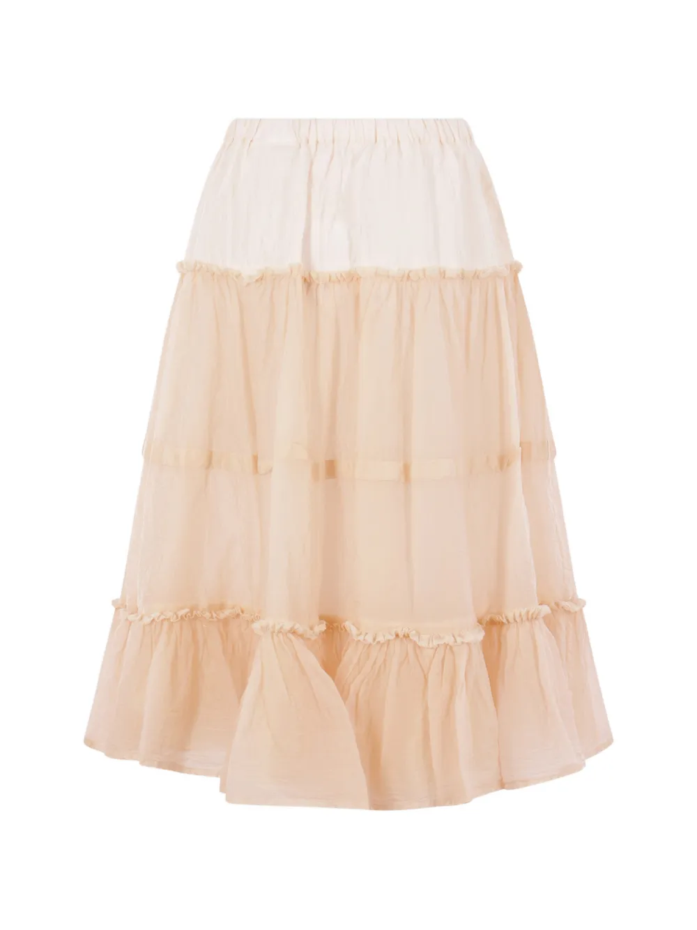 Comme des Garçons TAO tiered-design skirt - Toni neutri