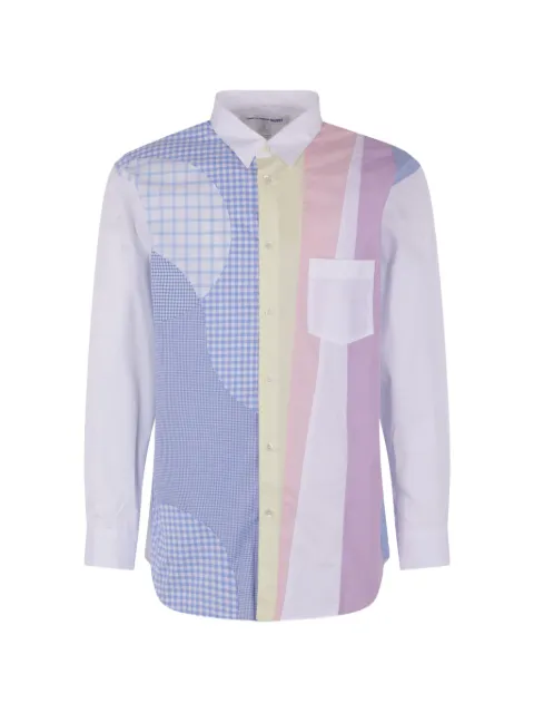 Comme Des Garçons patchwork long-sleeve shirt