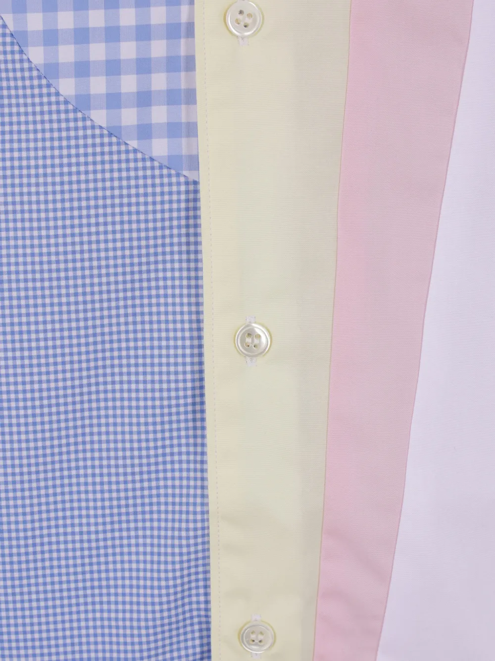 Comme Des Garçons Overhemd met patchwork Wit