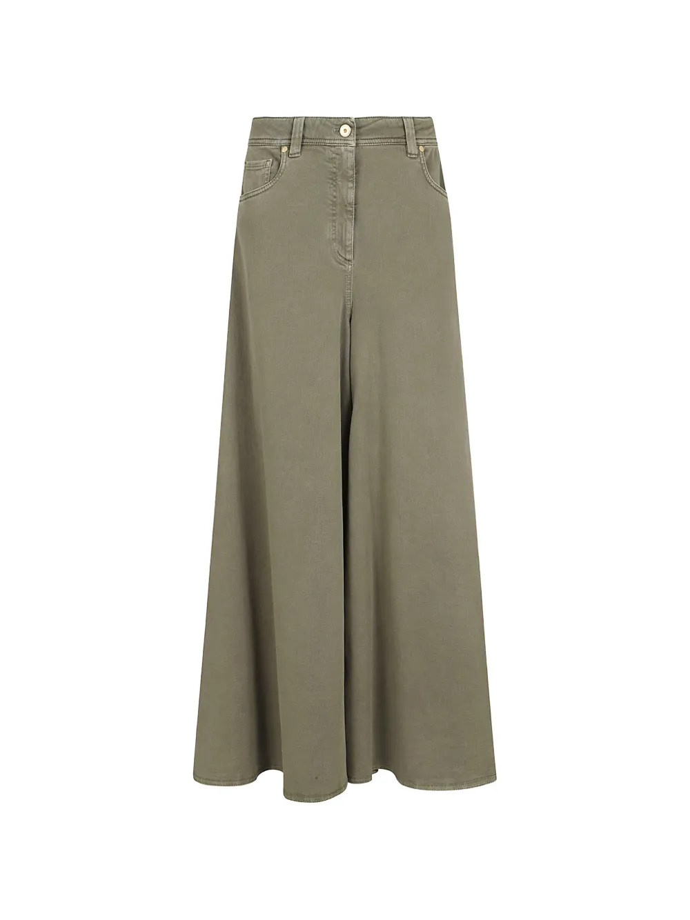 Brunello Cucinelli wide-leg trousers - Verde