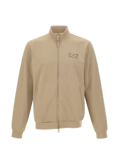 Ea7 Emporio Armani zipped logo-detail sweatshirt