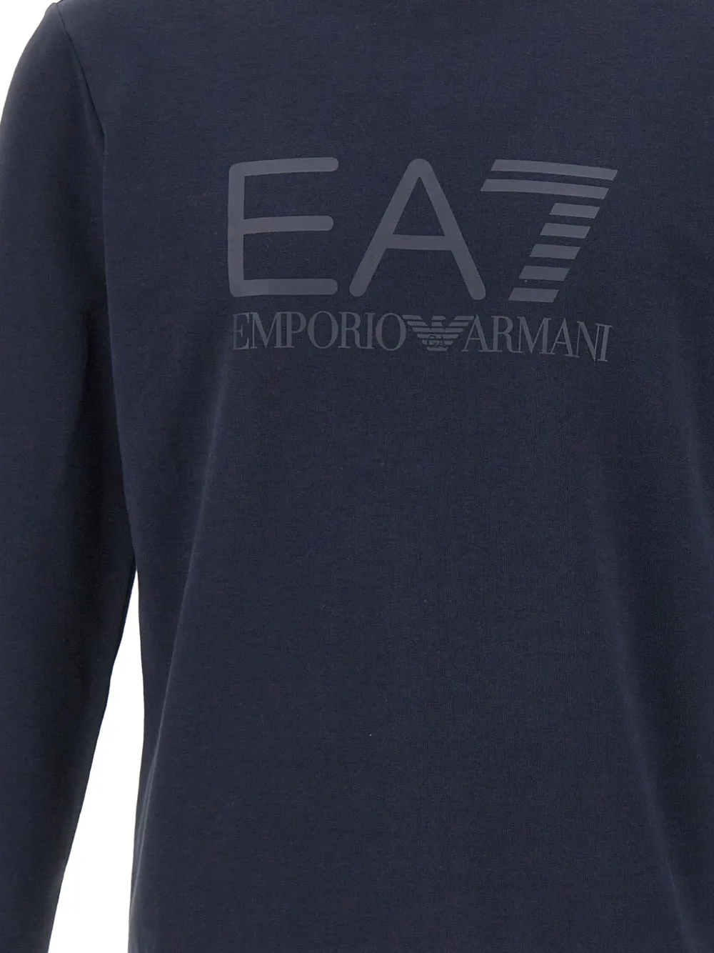 Ea7 Emporio Armani Core Identity sweater met tonaal logo Blauw