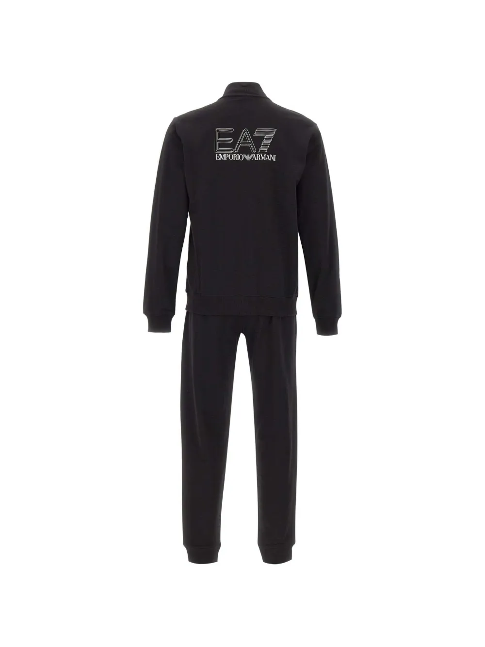 Ea7 Emporio Armani Trainingspak met logo Zwart