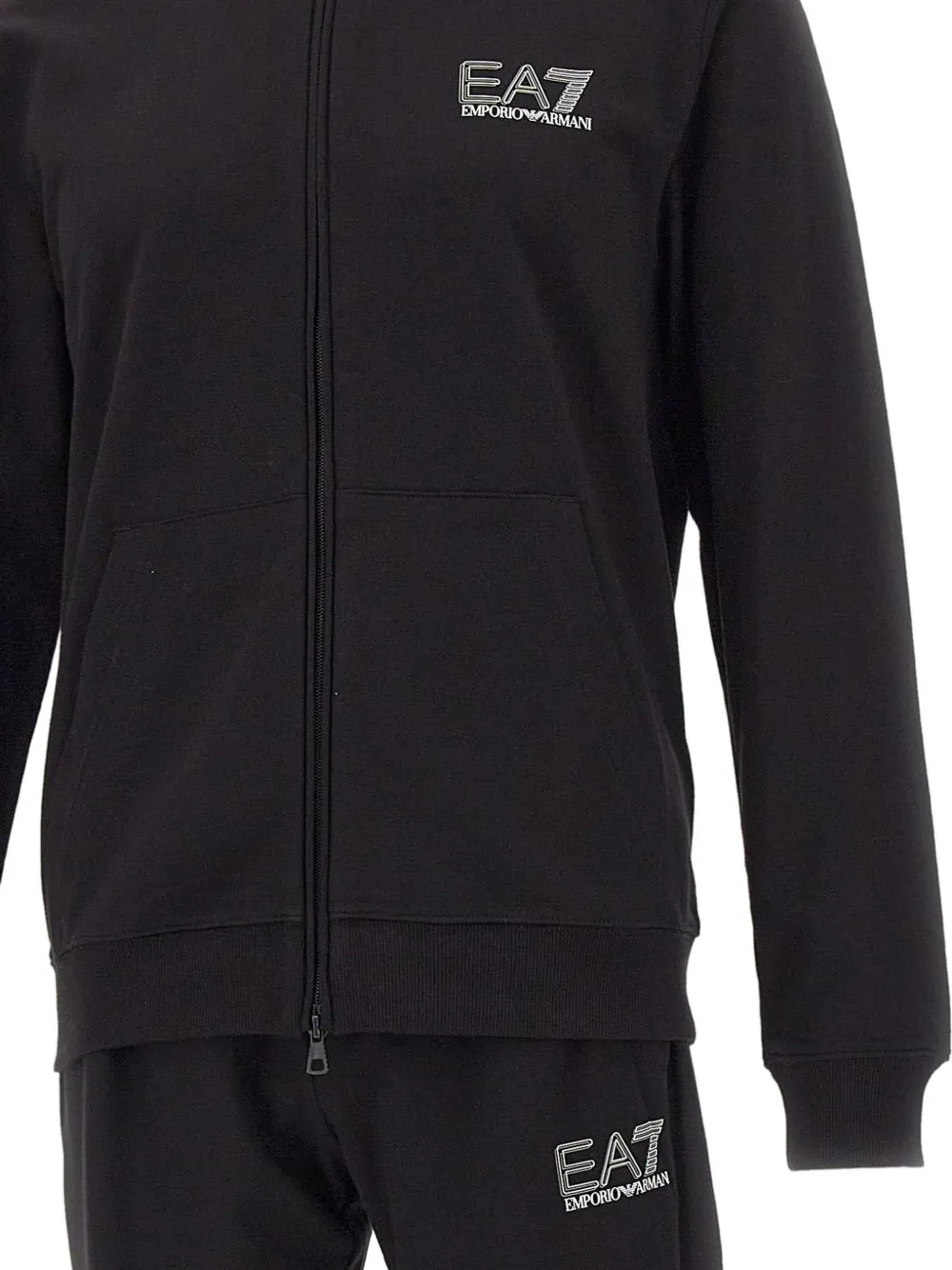 Ea7 Emporio Armani Trainingspak met logo Zwart