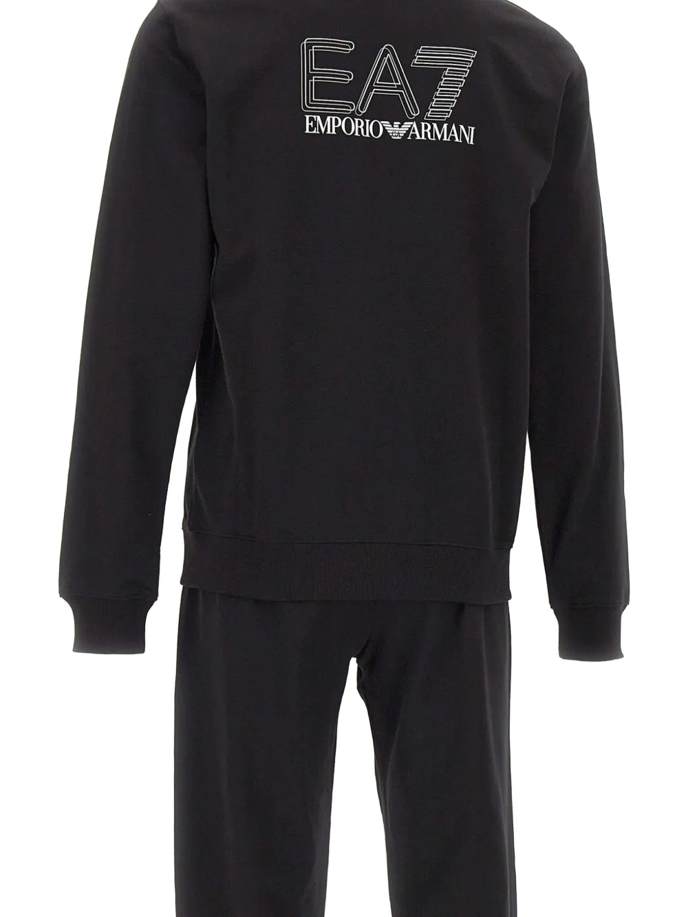 Ea7 Emporio Armani Trainingspak met logo Zwart