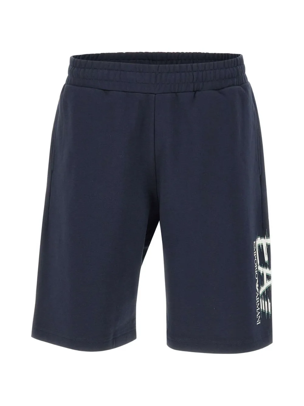 Ea7 Emporio Armani logo-detail shorts - Blu