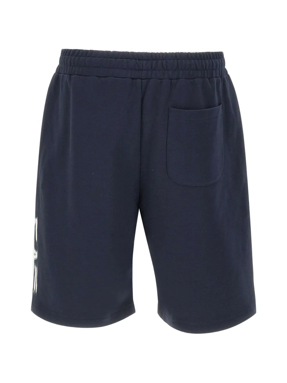 Ea7 Emporio Armani Shorts met logodetail Blauw