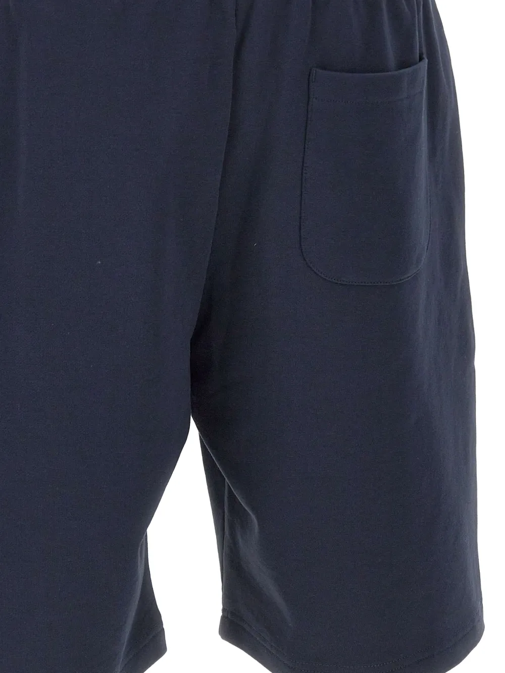 Ea7 Emporio Armani Shorts met logodetail Blauw