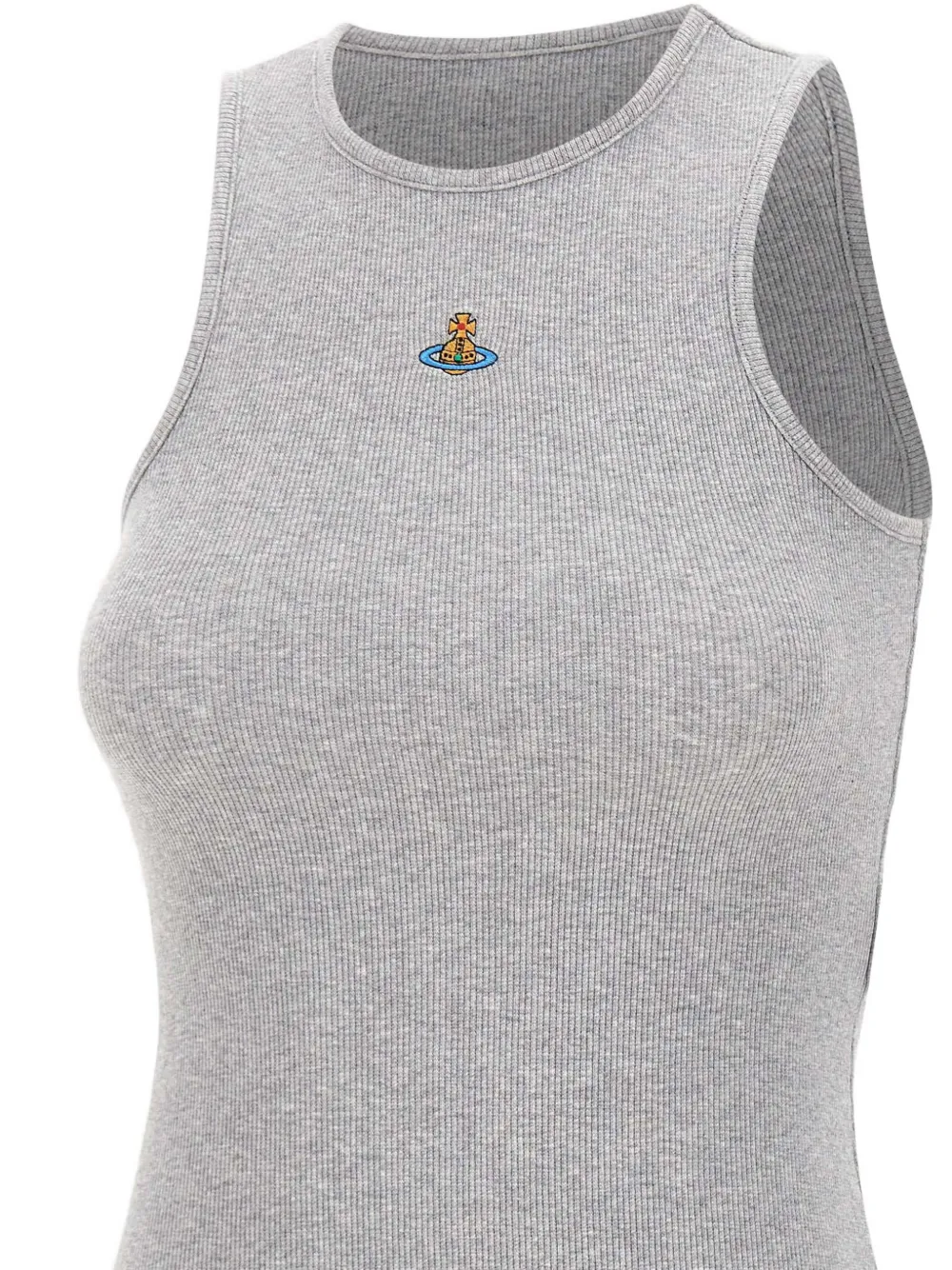 Vivienne Westwood Top met geborduurd logo Grijs