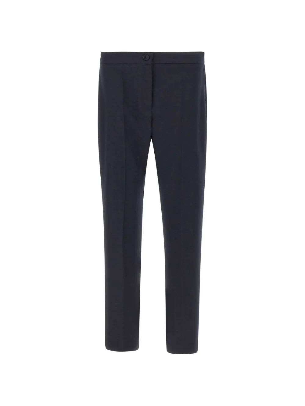 Elena Miro' Button Crease Trousers In Black