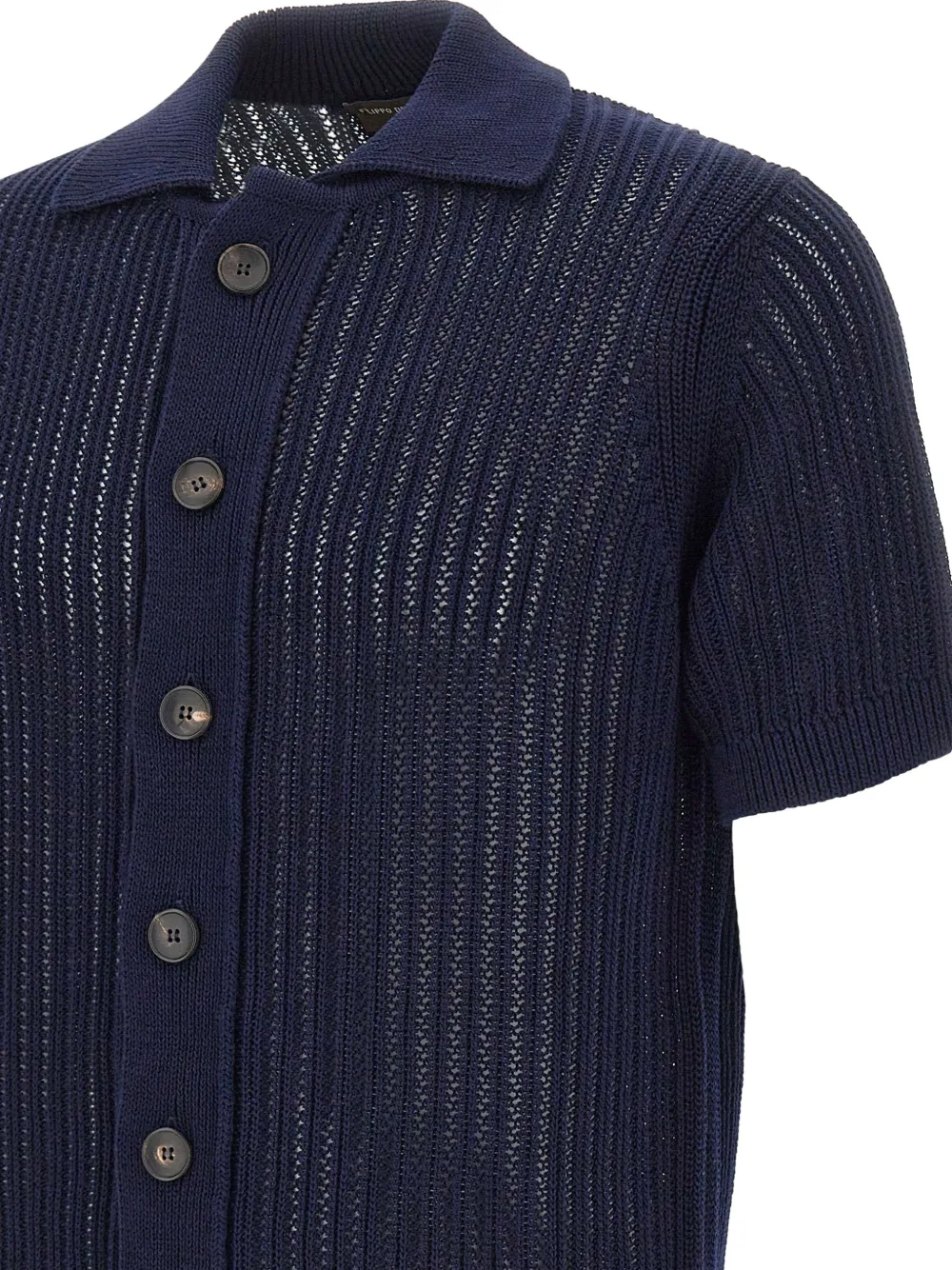 Button Textured Cotton Shirt