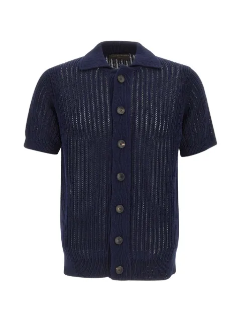 Filippo De Laurentiis button textured cotton shirt