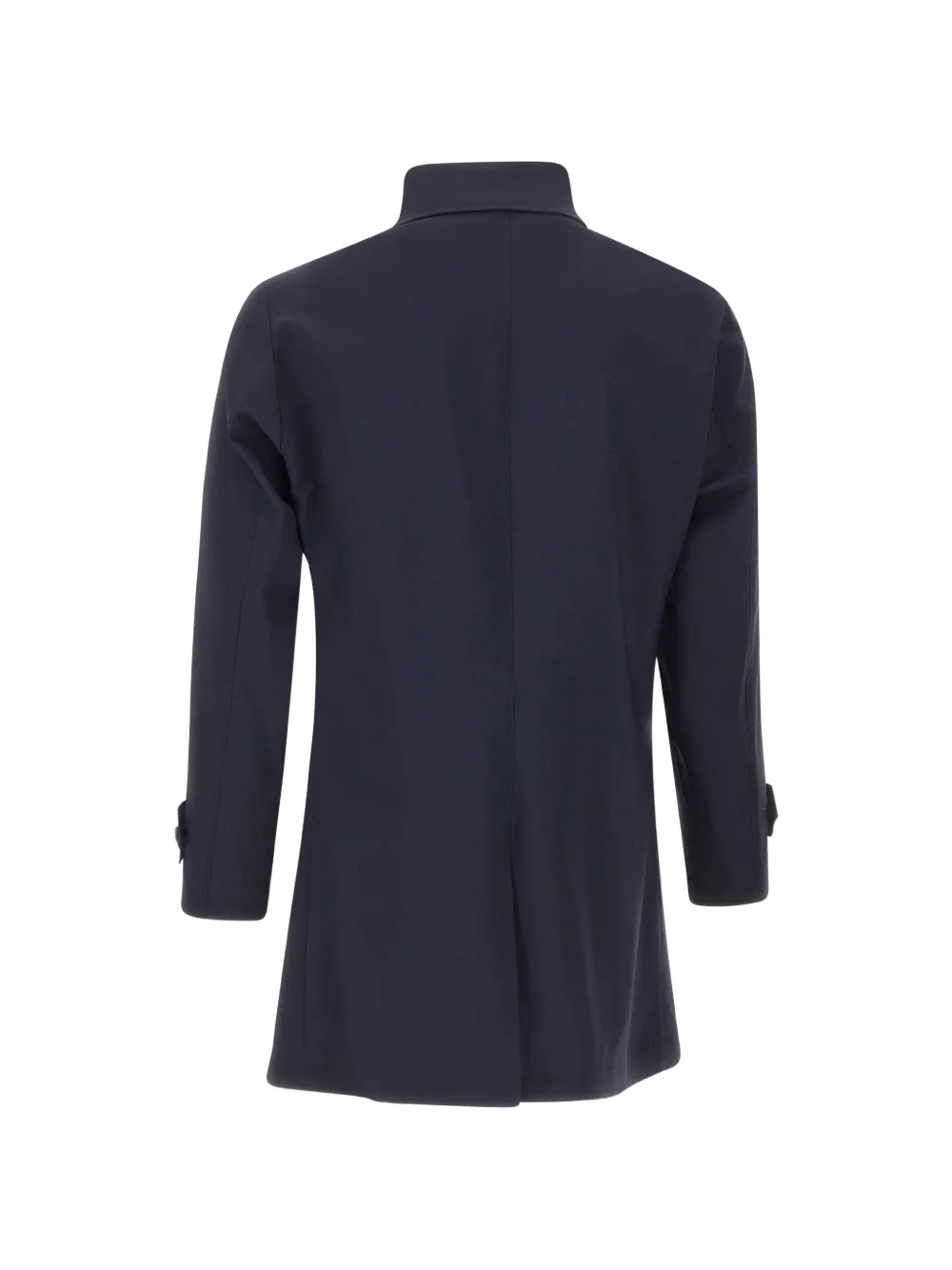 Barba Mantel met enkele rij knopen Blauw