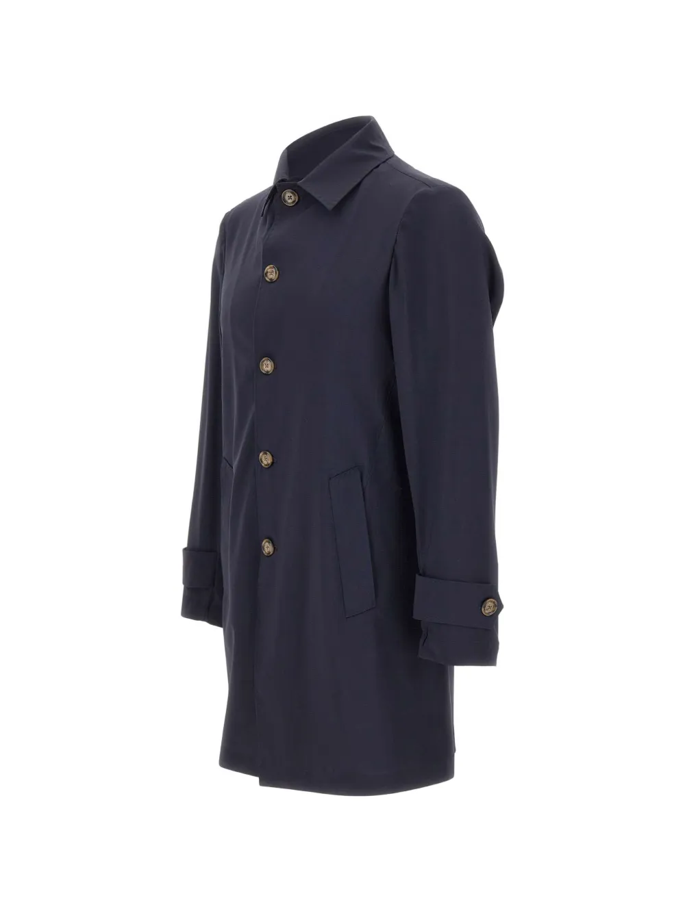  Barba Button-welt Coat - Blue 