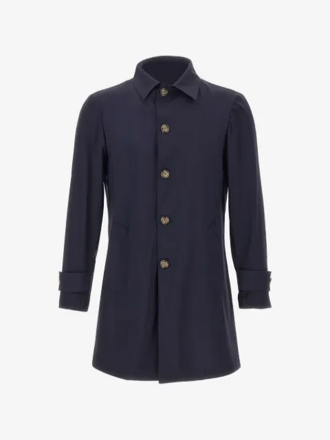 Barba single-breasted button-up coat