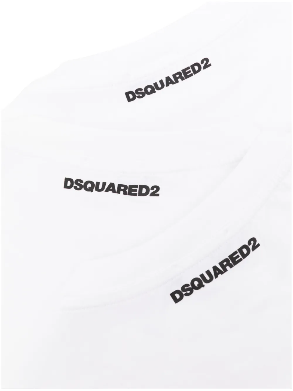DSQUARED2 T-shirts met logoprint (set van drie) Wit