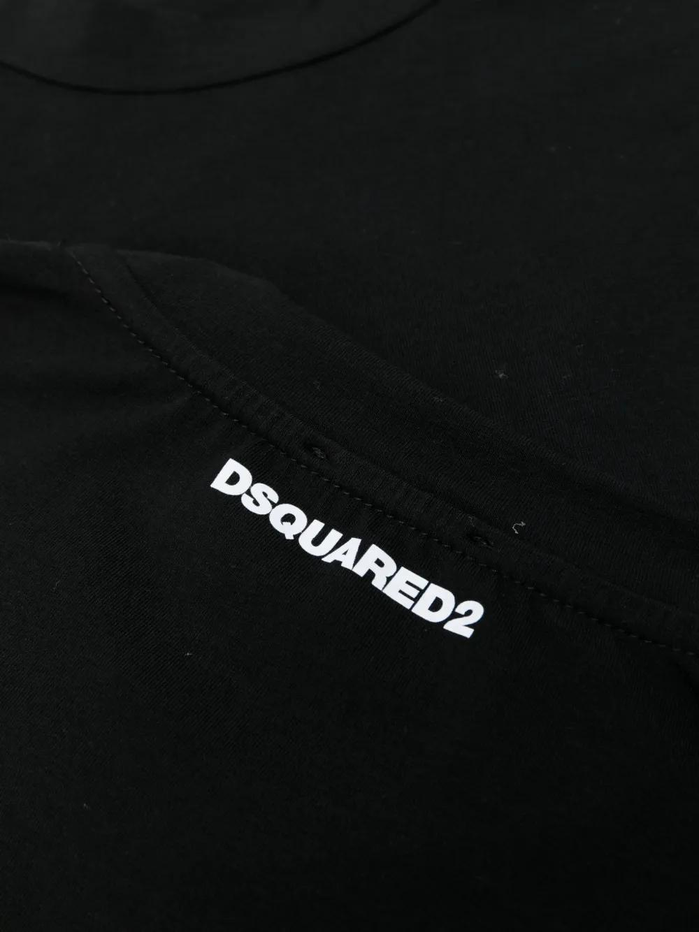 DSQUARED2 T-shirts met logoprint (set van drie) Zwart