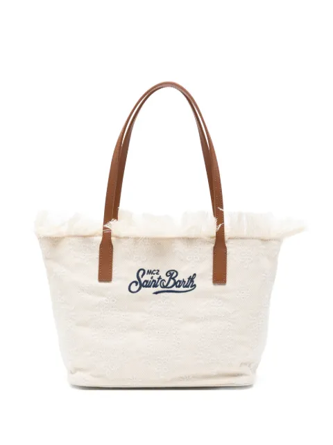 MC2 Saint Barth mid City fringed floral shoulder bag