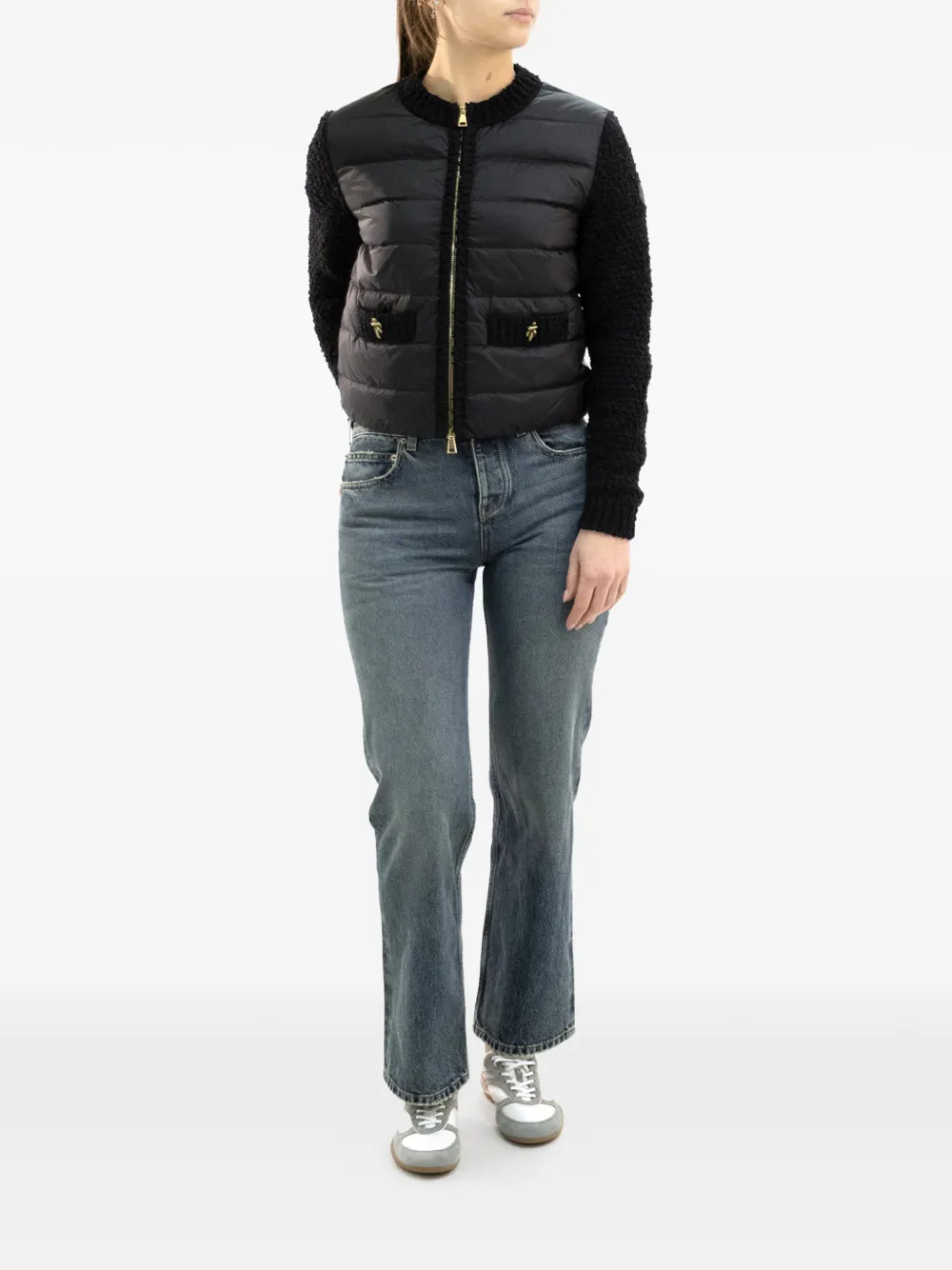  Moncler Padded Zip-up Jacket - Black 