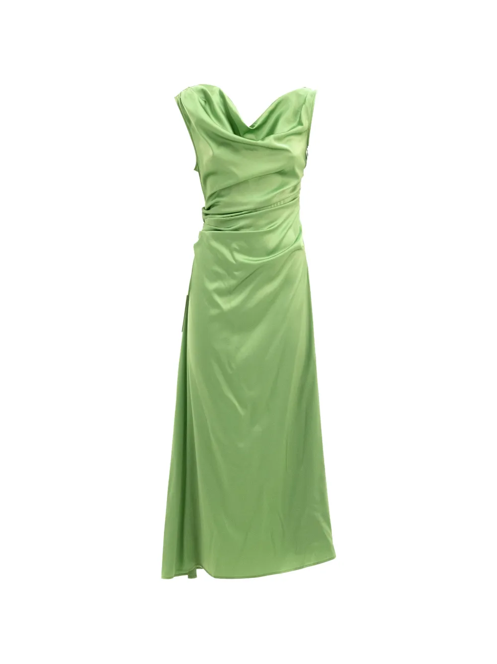 STAUD Phare silk dress - Verde