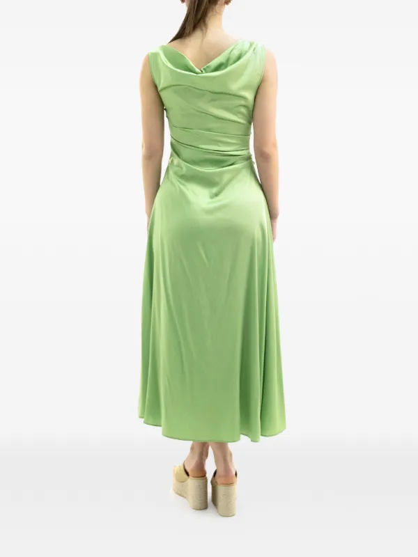 Staud Phare Silk Dress - Green Staud Phare Silk Dress - Green