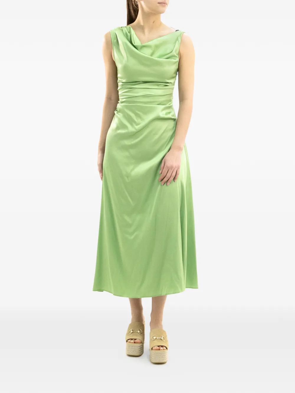  Staud Phare Silk Dress - Green 