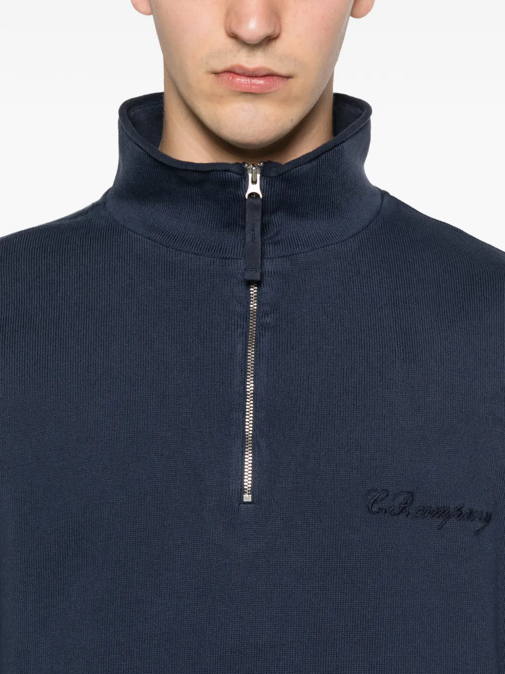 C.P. Company Sweater met rits Blauw