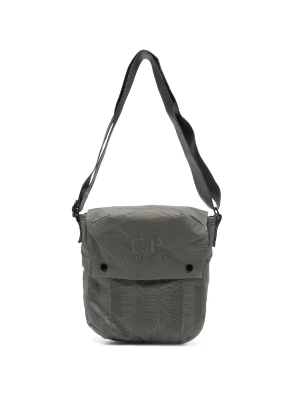 C.P. Company Plain Paper Touch Mixed Shoulder Bag | Grey | FARFETCH ID