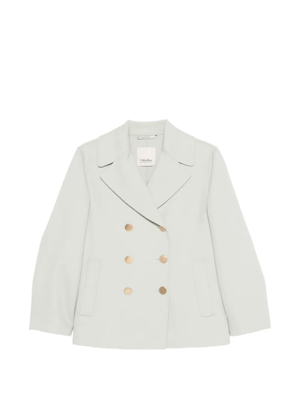 'S Max Mara double-breasted peacoat - Verde