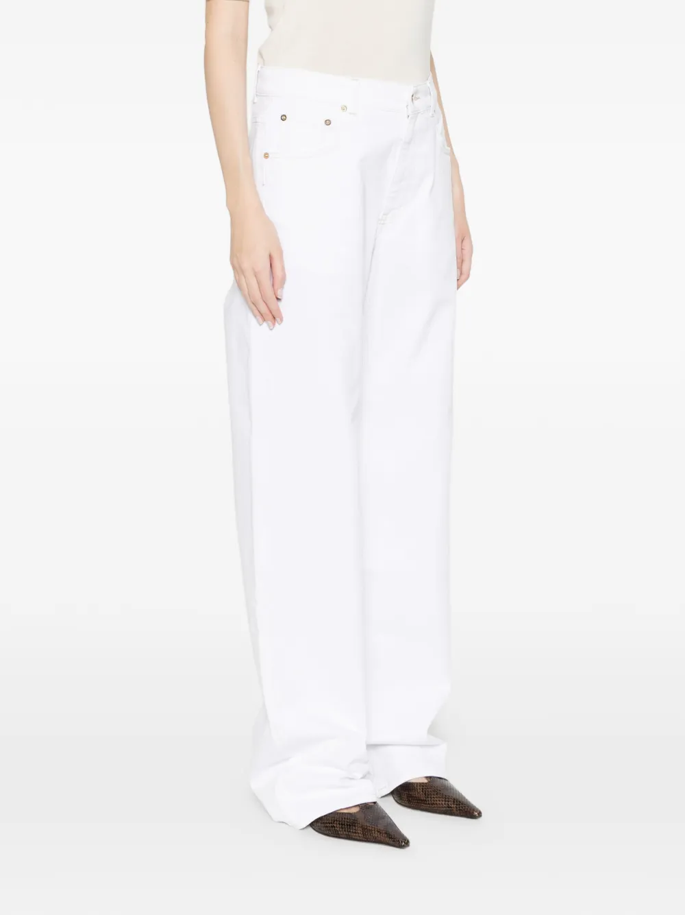 Fabiana Filippi Jeans met stiksel Wit