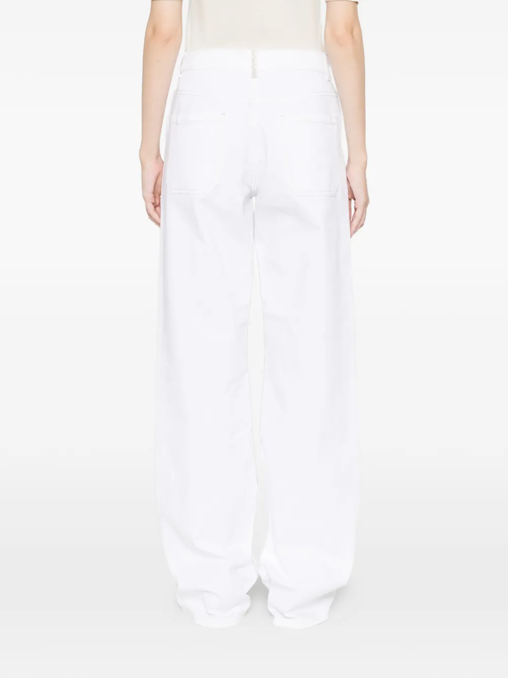 Fabiana Filippi Jeans met stiksel Wit