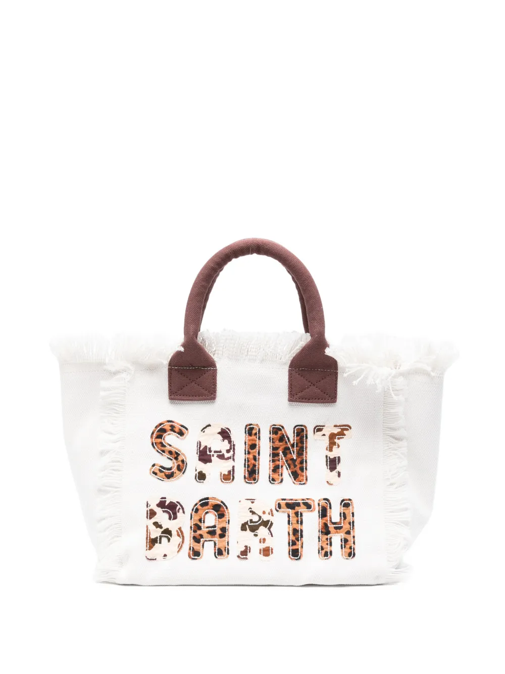 MC2 Saint Barth Shopper met franje Wit