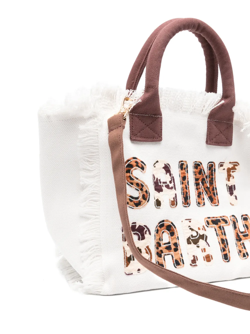 MC2 Saint Barth Shopper met franje Wit