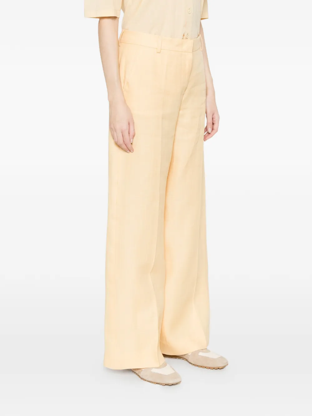 Weekend Max Mara Pleated Trousers - Yellow 