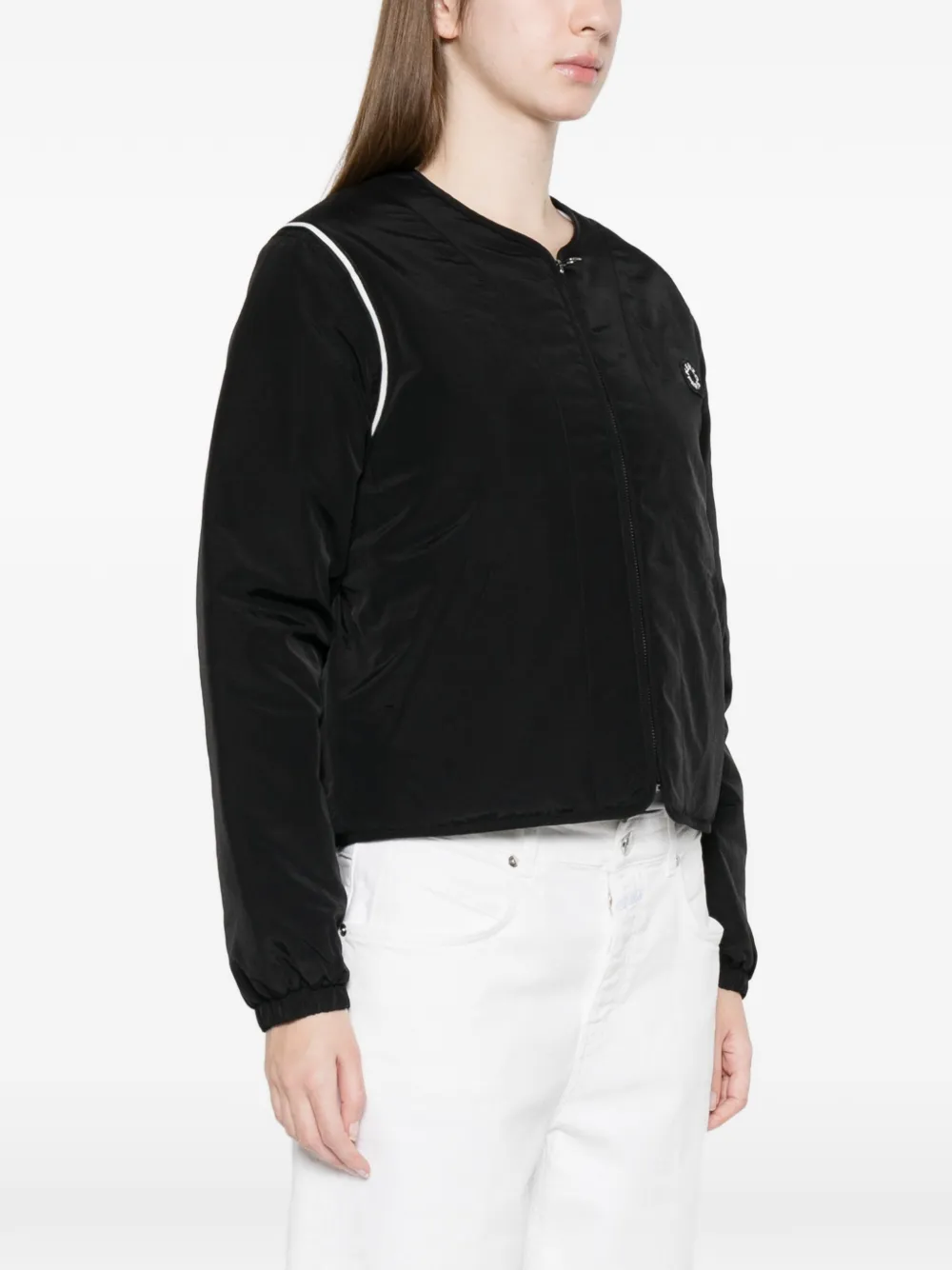  Kenzo Bloke Flower 2.0 Zip Logo Jacket - Black 