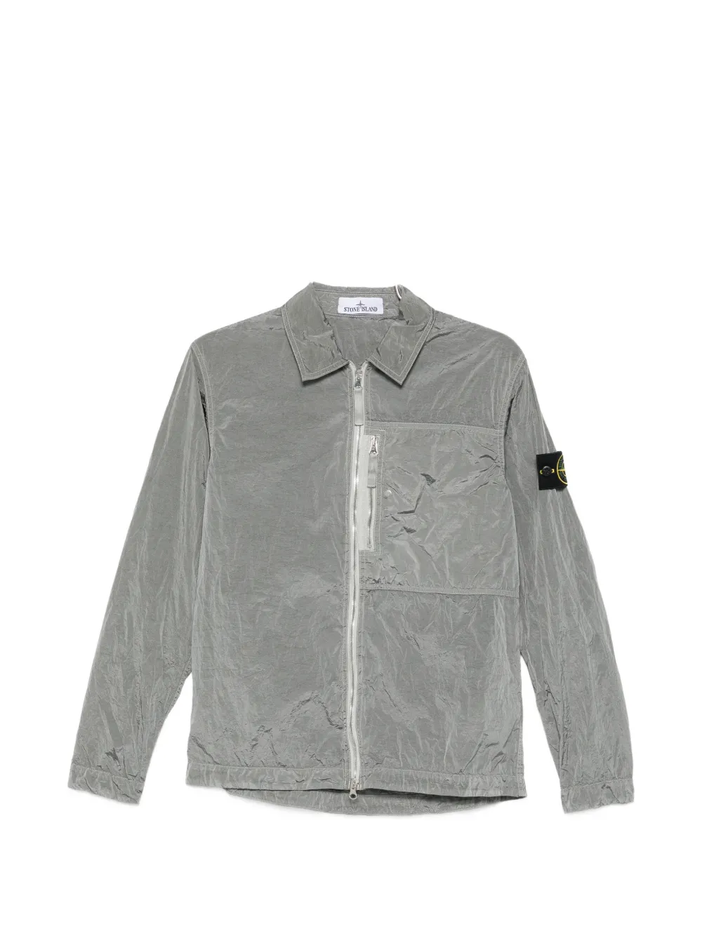 Stone Island zip-up overshirt - Grigio