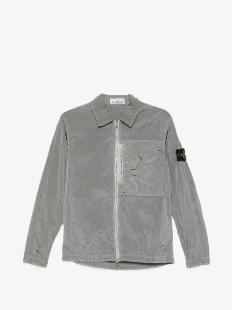 Stone Island sobrecamisa con cierre