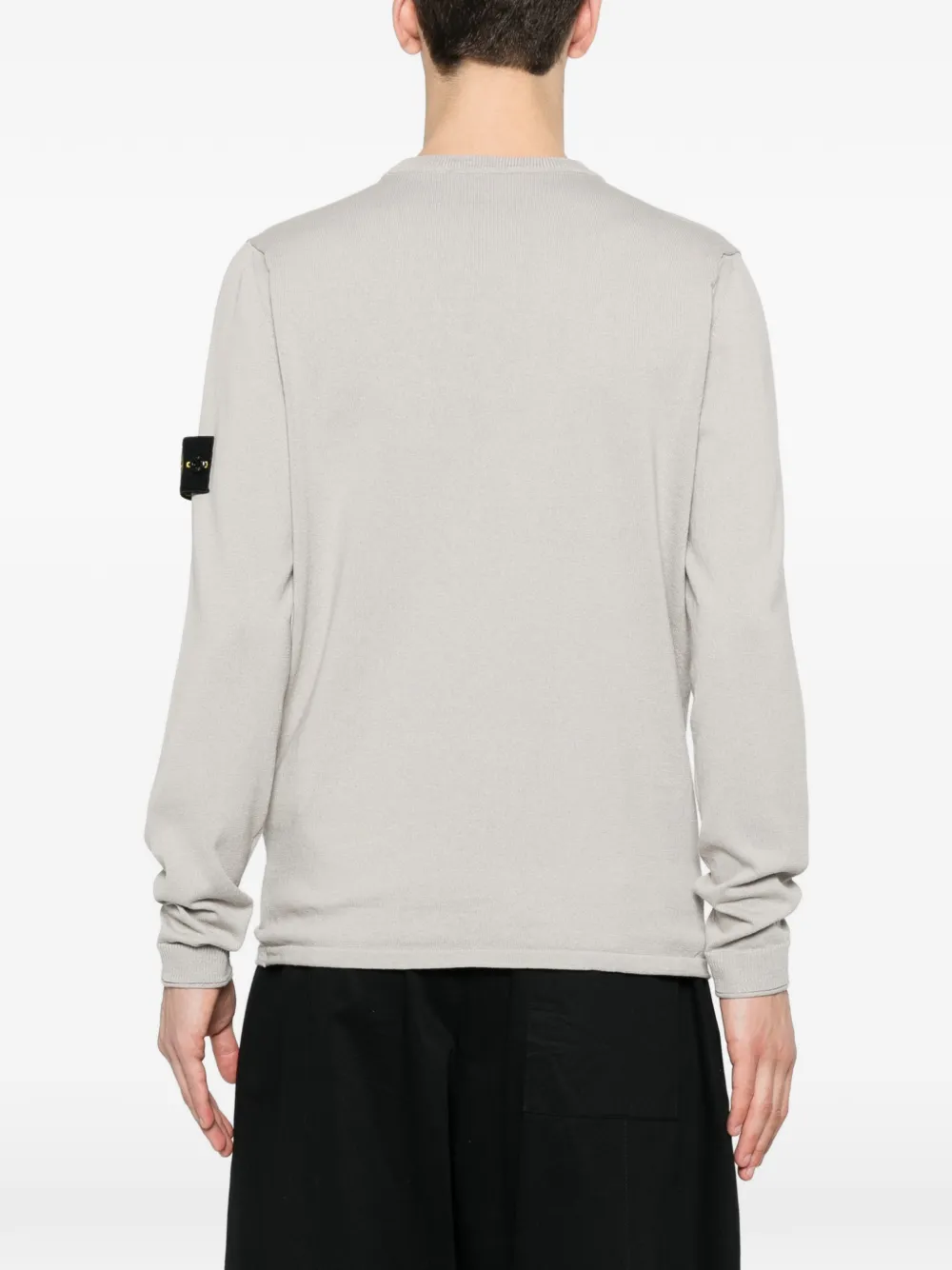 Stone Island Trui met Compass-logopatch Grijs