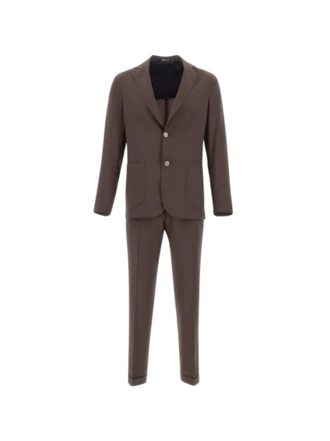 Barba Bristol button cuff virgin-wool coat