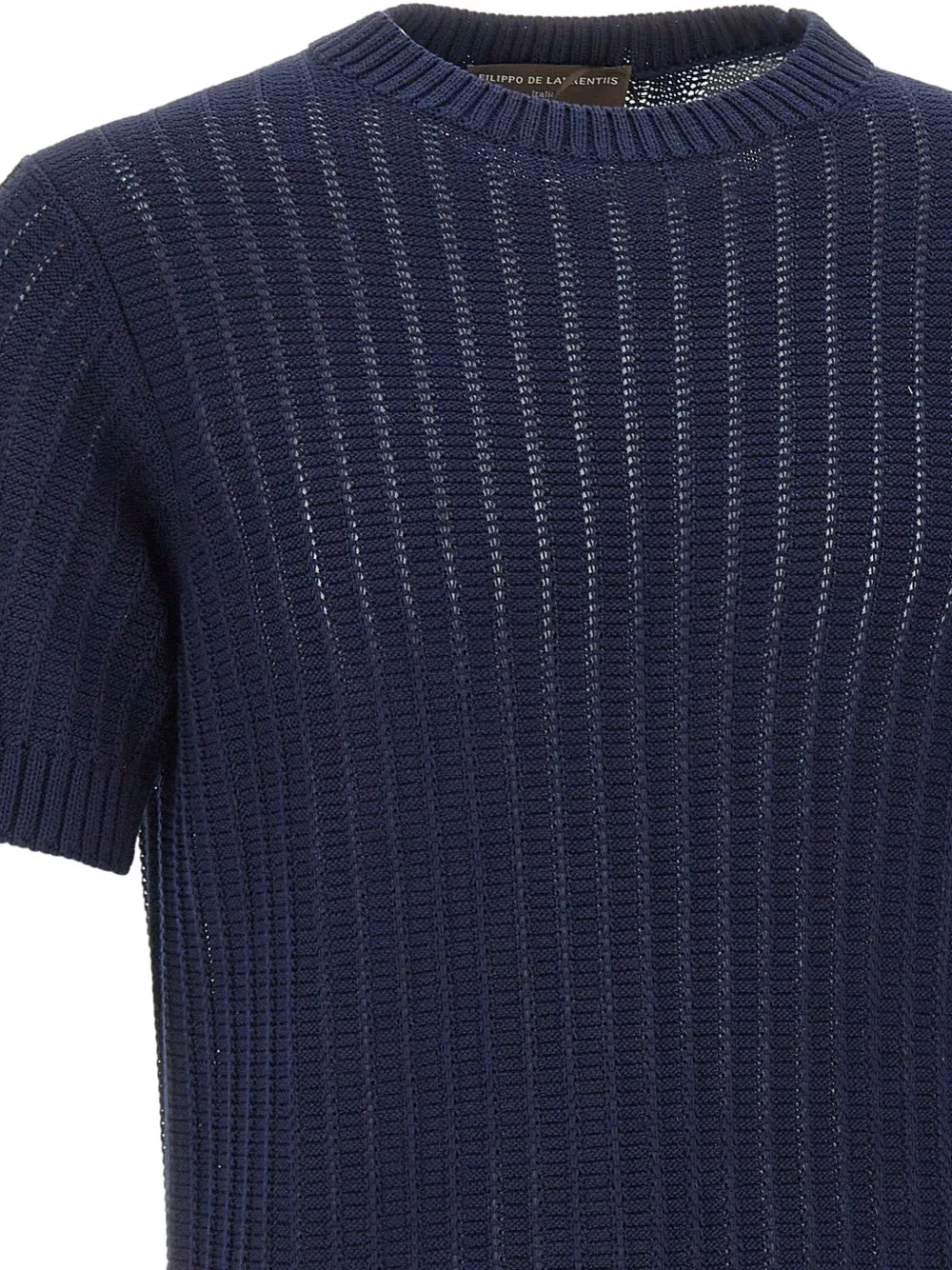 Filippo De Laurentiis T-shirt met ronde hals Blauw